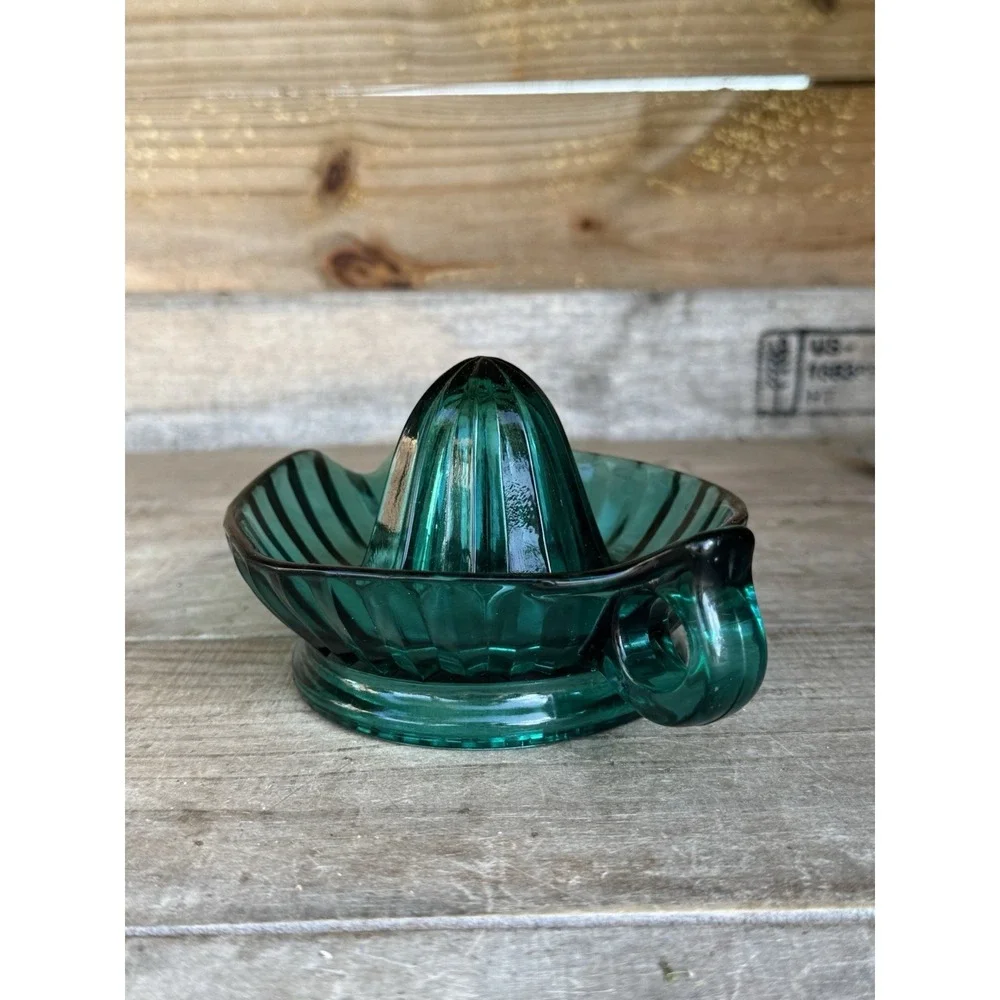 Vintage Jeanette Glass - Ultramarine Pattern Juicer, Depression Glass Juicer